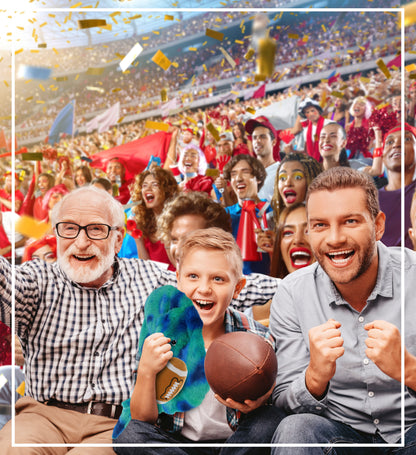 SUPER-SOFT PLUSH - BLUE TIE-DYE STINGRAY 20" with Football Plush