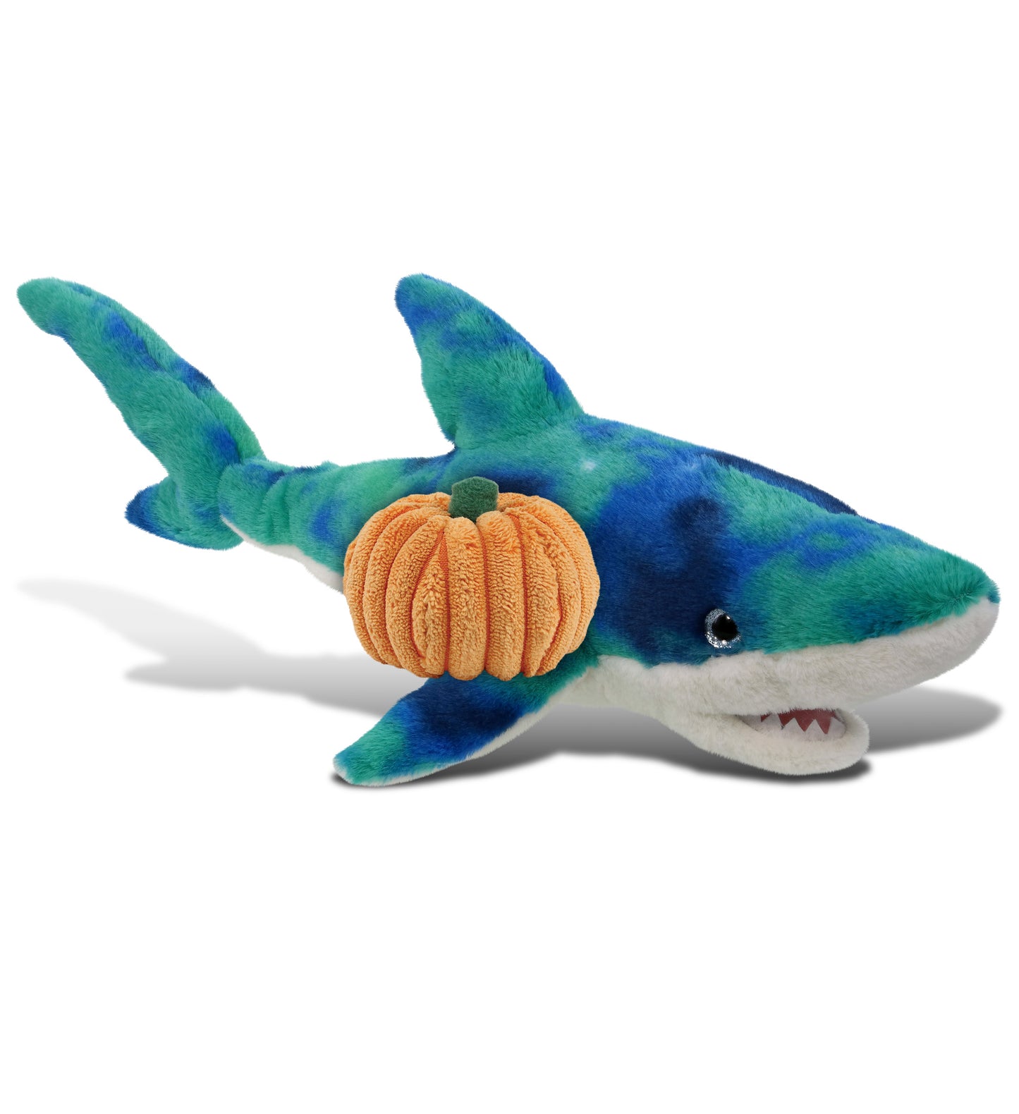 PLUSH PUMPKIN - SUPER-SOFT PLUSH - BLUE TIE-DYE SHARK 23"