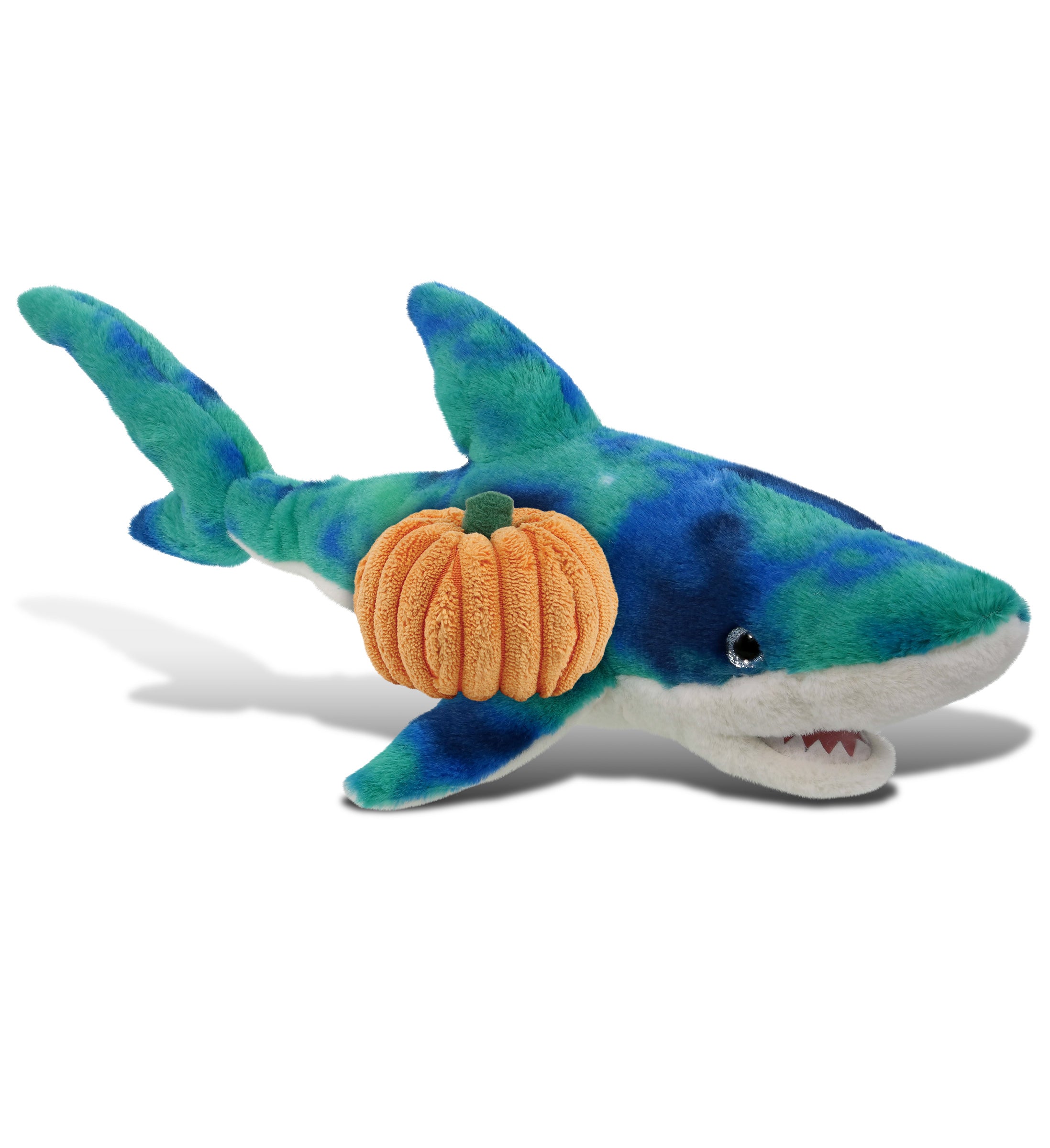 PLUSH PUMPKIN - SUPER-SOFT PLUSH - BLUE TIE-DYE SHARK 23"
