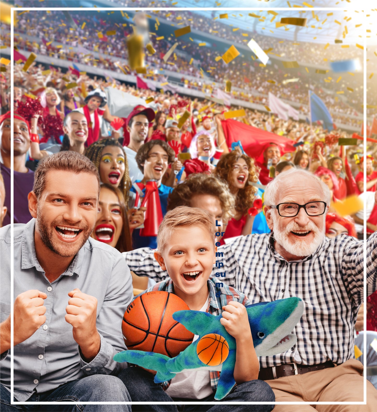 SUPER-SOFT PLUSH - BLUE TIE-DYE SHARK 23" WITH BASKETBALL PLUSH