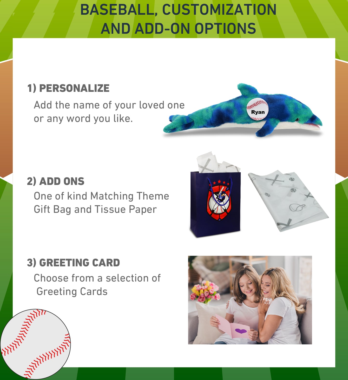 SUPER-SOFT PLUSH - BLUE TIE-DYE DOLPHIN 18" WITH BASEBALL PLUSH