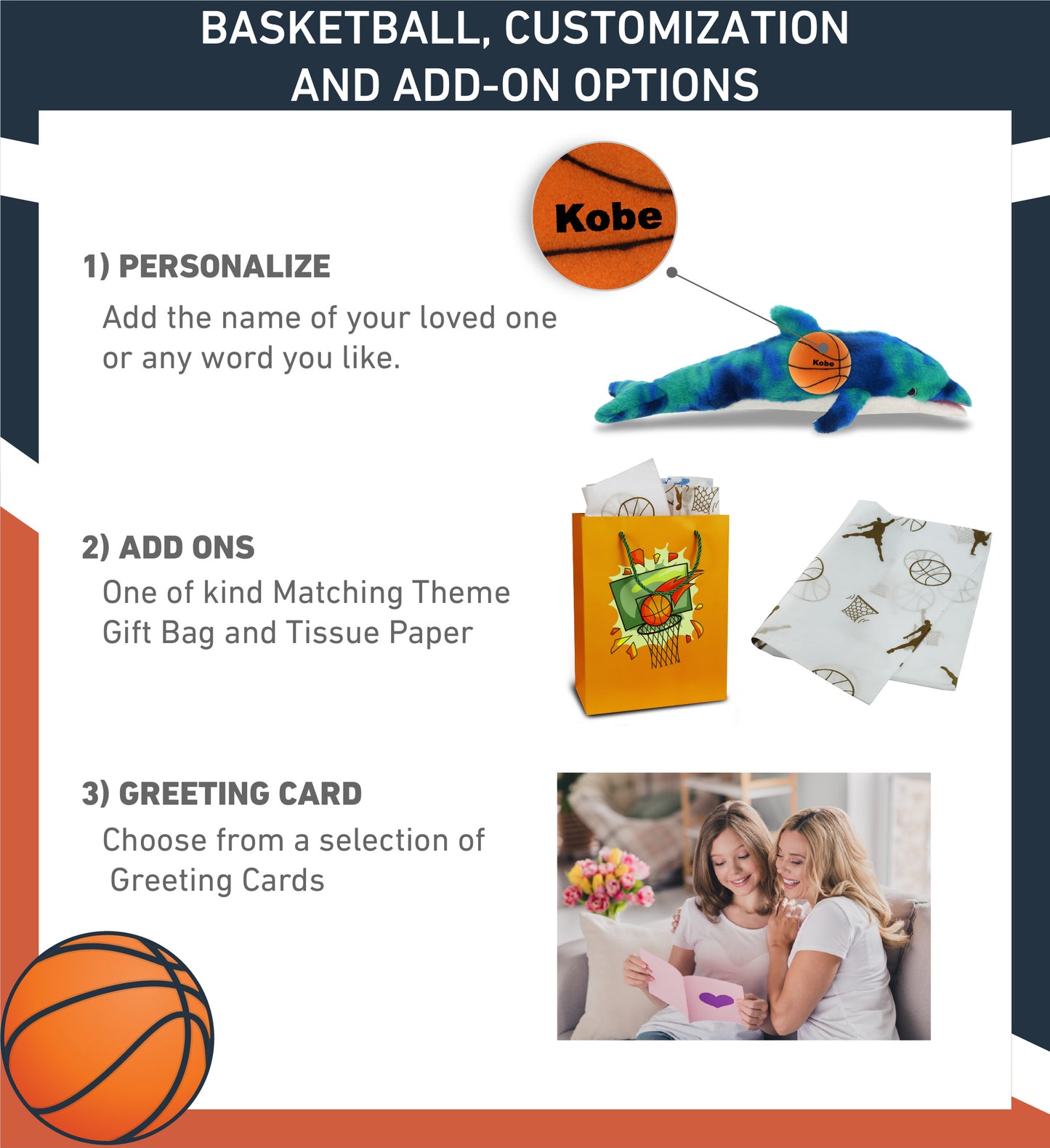 SUPER-SOFT PLUSH - BLUE TIE-DYE DOLPHIN 18" WITH BASKETBALL PLUSH