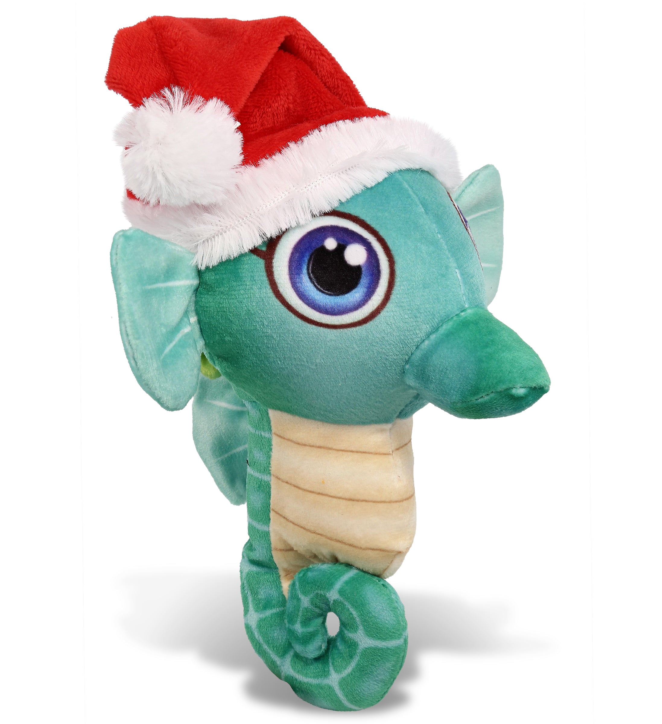 PLUSH SANTA - PLUSH BUDDIES - GREEN SEAHORSE