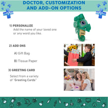 PLUSH BUDDIES - GREEN SEAHORSE WITH DOCTOR DRESS UP