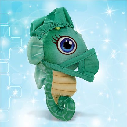 PLUSH BUDDIES - GREEN SEAHORSE WITH DOCTOR DRESS UP