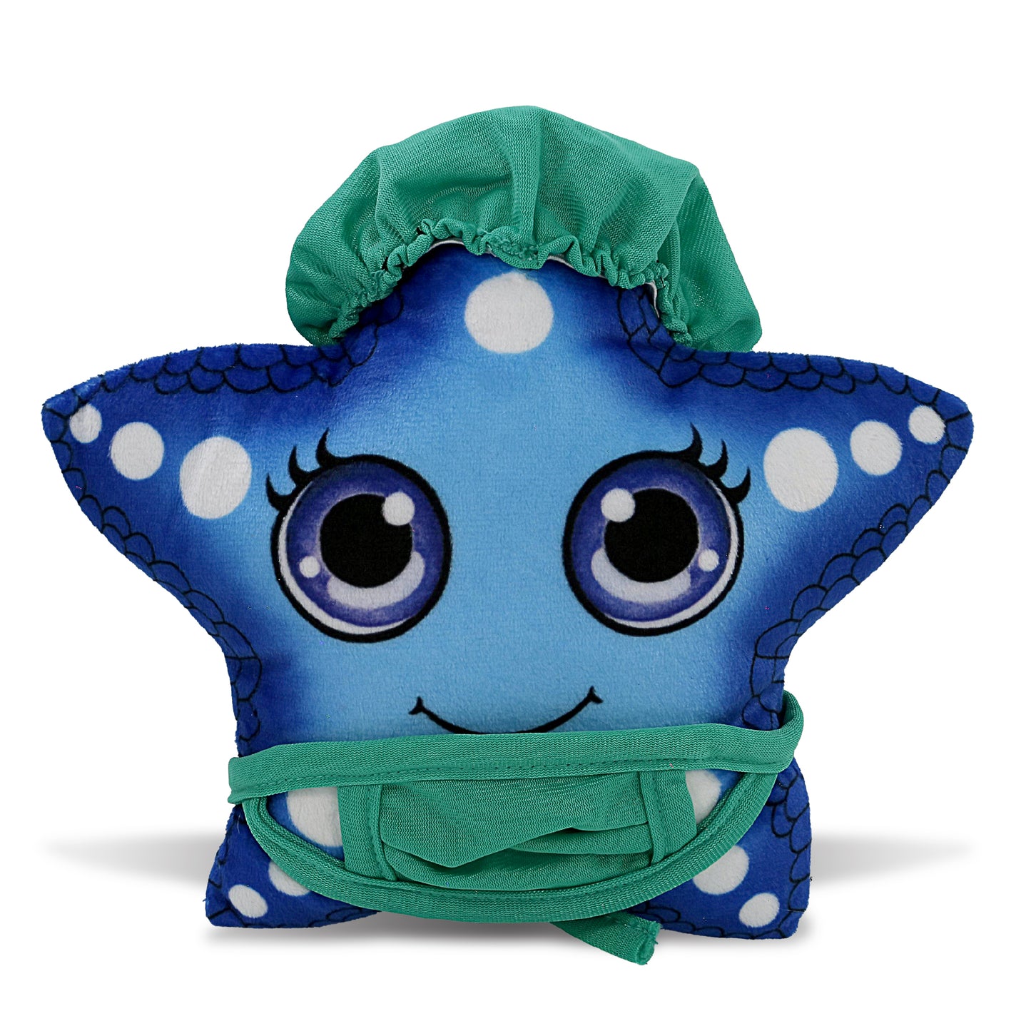 PLUSH BUDDIES - BLUE STARFISH WITH DOCTOR DRESS UP