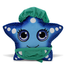 PLUSH BUDDIES - BLUE STARFISH WITH DOCTOR DRESS UP