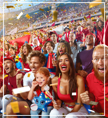 PLUSH BUDDIES - BLUE STARFISH WITH BASEBALL PLUSH