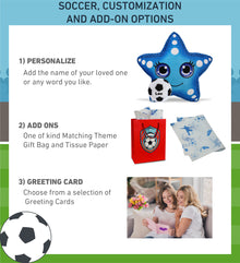 PLUSH BUDDIES - BLUE STARFISH WITH SOCCER PLUSH