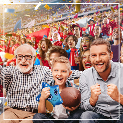 PLUSH BUDDIES - BLUE STARFISH WITH FOOTBALL PLUSH