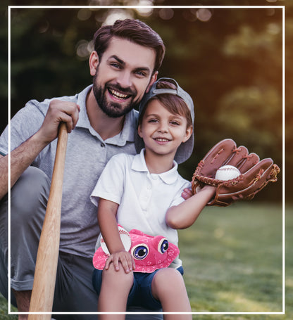 PLUSH BUDDIES - PINK STINGRAY WITH BASEBALL PLUSH