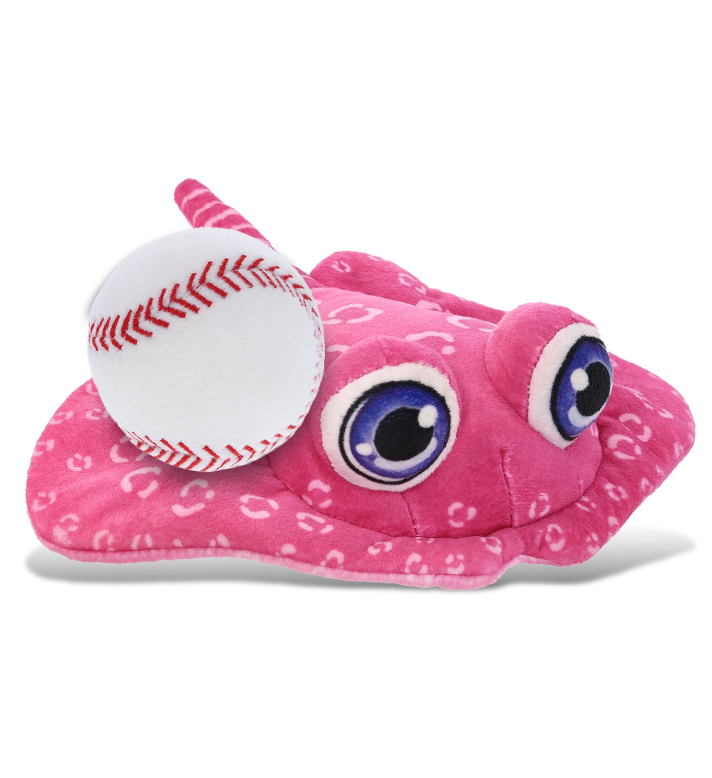 PLUSH BUDDIES - PINK STINGRAY WITH BASEBALL PLUSH