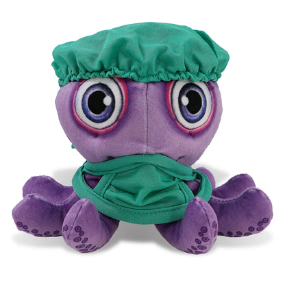 PLUSH BUDDIES - PURPLE OCTOPUS WITH DOCTOR DRESS UP