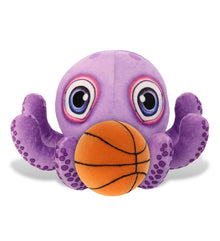 PLUSH BUDDIES - PURPLE OCTOPUS WITH BASKETBALL PLUSH
