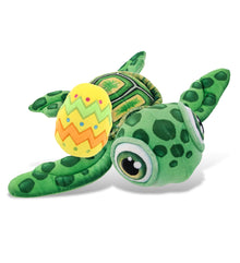 DolliBu Plush Buddies Green Sea Turtle with Yellow Easter Egg Plush - 10 Inches