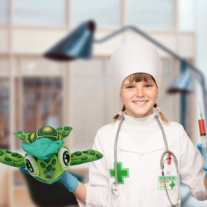 PLUSH BUDDIES - GREEN SEA TURTLE WITH DOCTOR DRESS UP