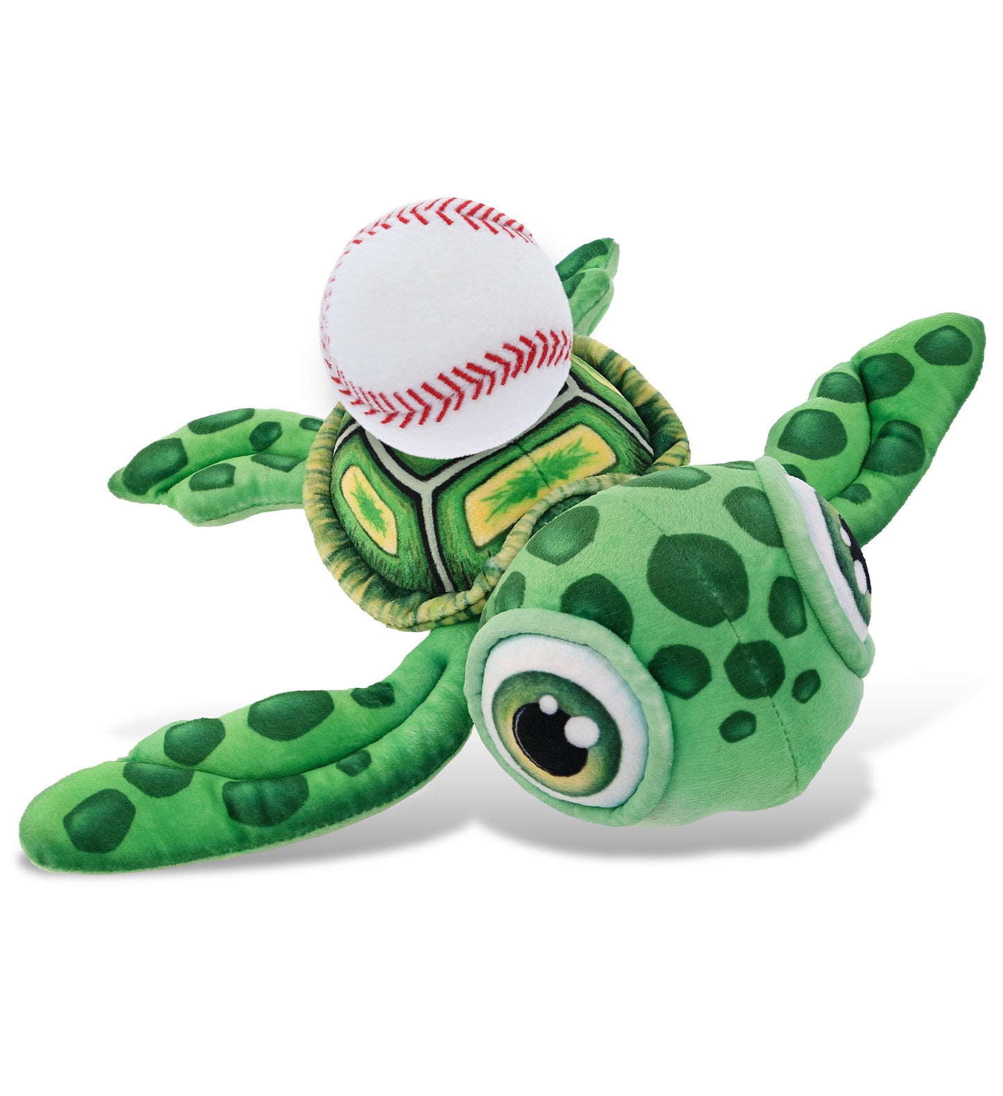 PLUSH BUDDIES - GREEN SEA TURTLE WITH BASEBALL PLUSH