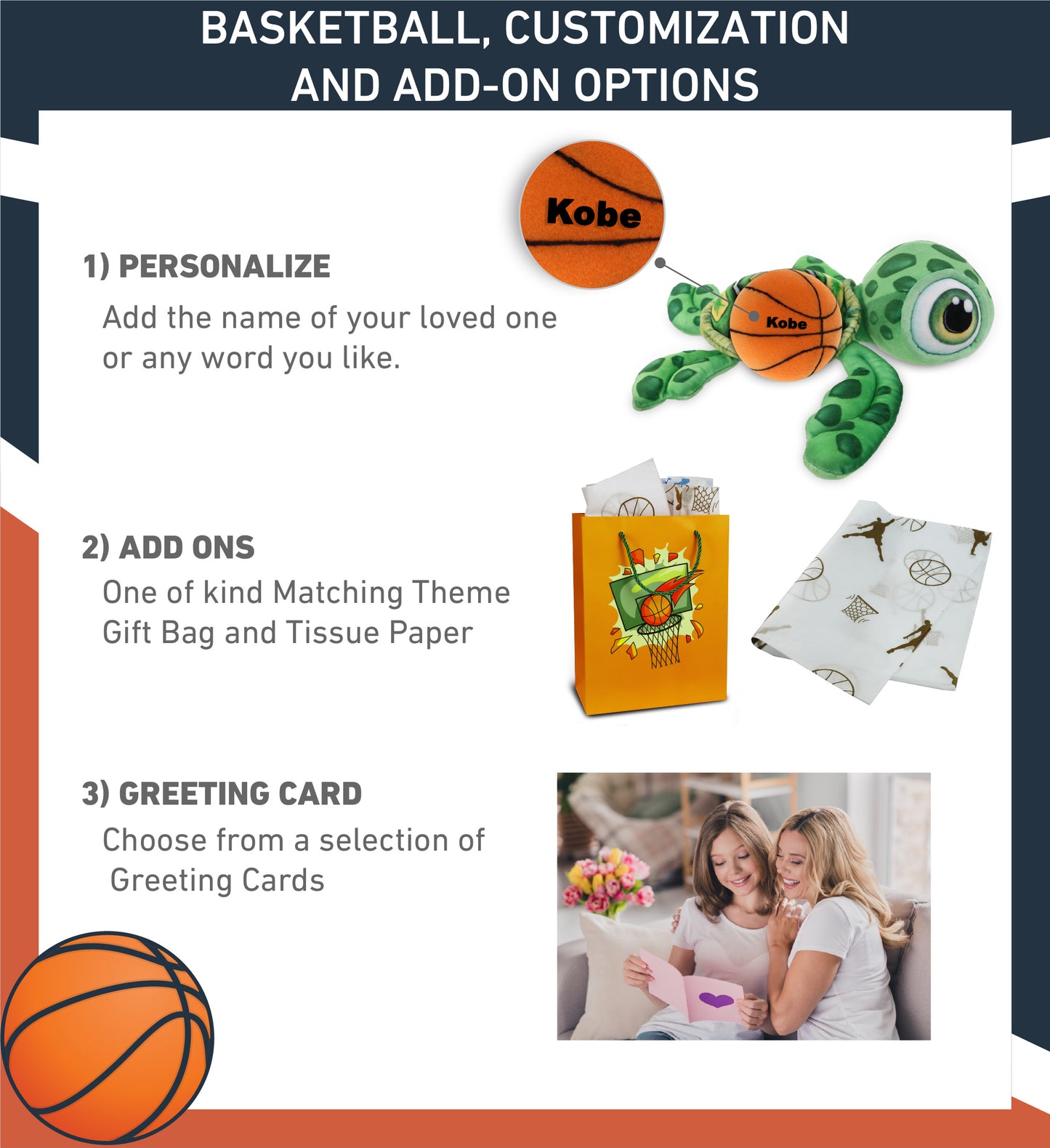 PLUSH BUDDIES - GREEN SEA TURTLE WITH BASKETBALL PLUSH
