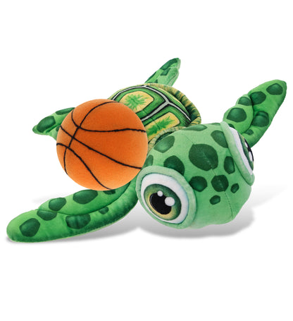 PLUSH BUDDIES - GREEN SEA TURTLE WITH BASKETBALL PLUSH