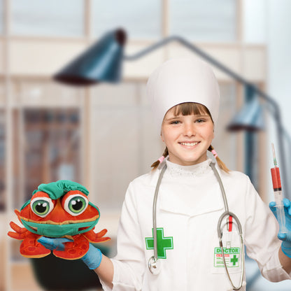 PLUSH BUDDIES - RED CRAB WITH DOCTOR DRESS UP