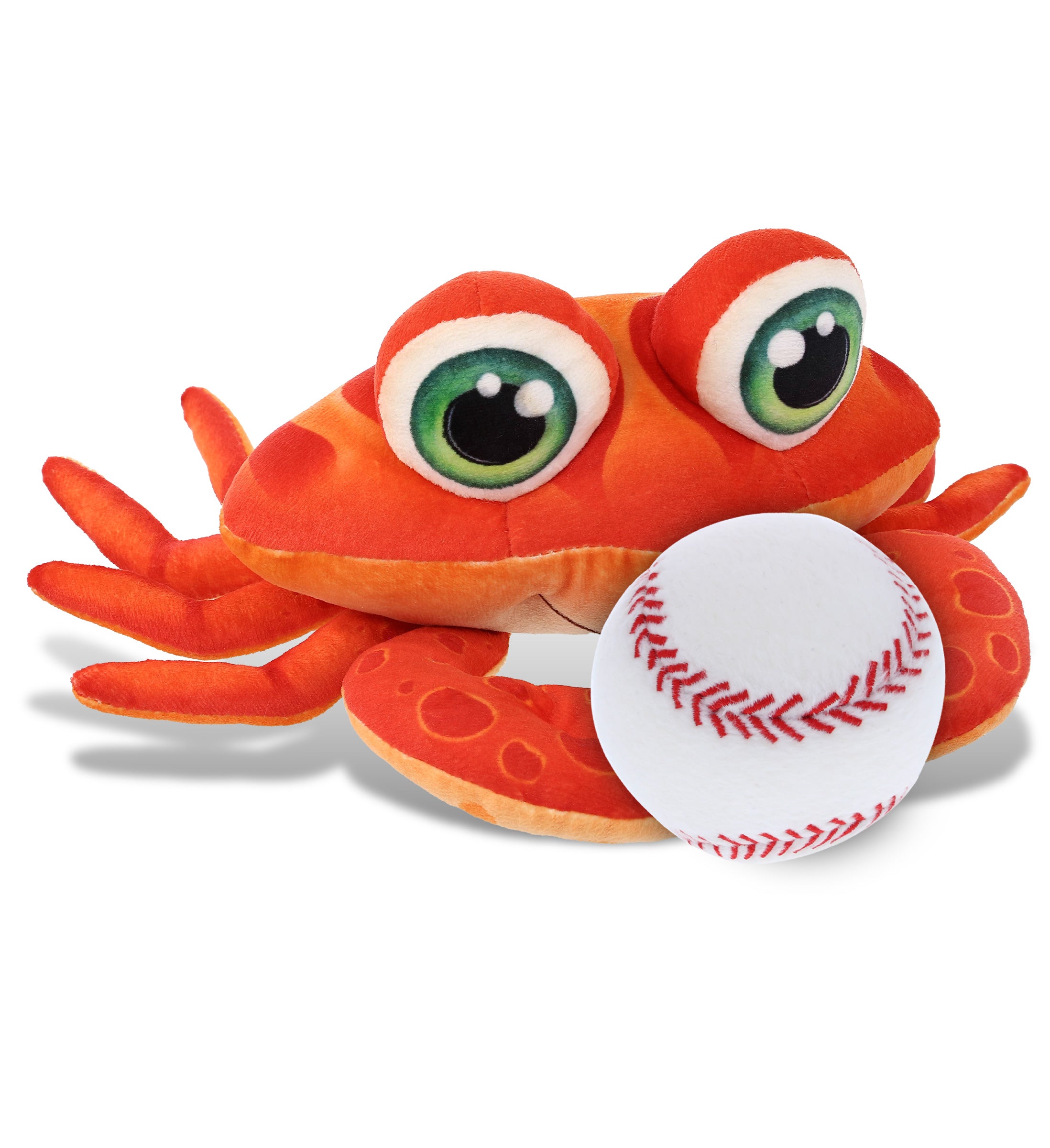 PLUSH BUDDIES - RED CRAB WITH BASEBALL PLUSH