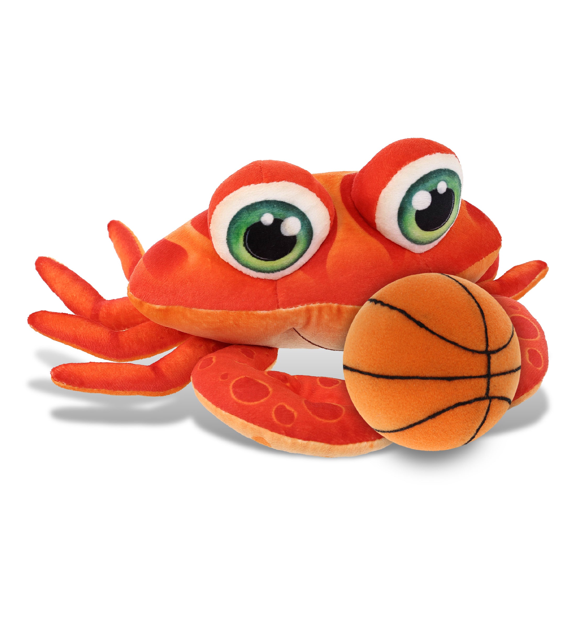 PLUSH BUDDIES - RED CRAB WITH BASKETBALL PLUSH