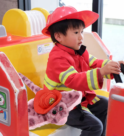 SUPER-SOFT PLUSH - PINK ROSE STINGRAY WITH FIREMAN DRESS UP