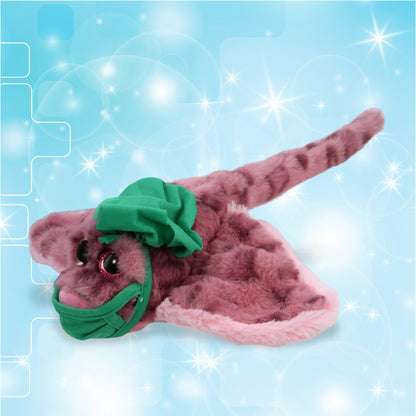 SUPER-SOFT PLUSH - PINK ROSE STINGRAY WITH DOCTOR DRESS UP