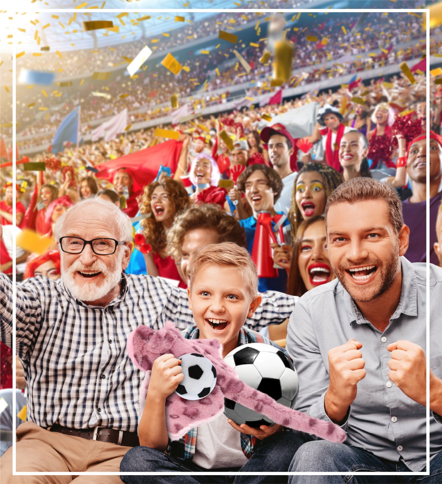 SUPER-SOFT PLUSH - PINK ROSE STINGRAY WITH SOCCER PLUSH