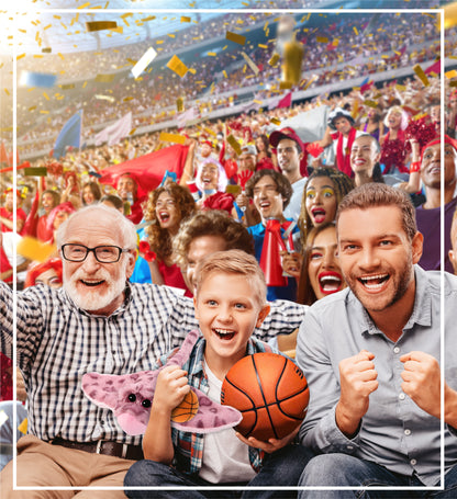 SUPER-SOFT PLUSH - PINK ROSE STINGRAY WITH BASKETBALL PLUSH