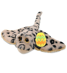 DolliBu Super Soft Golden Stingray with Yellow Easter Egg Plush - 15 Inches