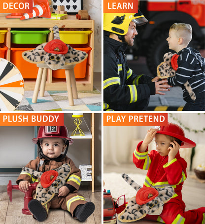 SUPER-SOFT PLUSH - GOLDEN STINGRAY WITH FIREMAN DRESS UP