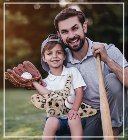 SUPER-SOFT PLUSH - GOLDEN STINGRAY WITH BASEBALL PLUSH