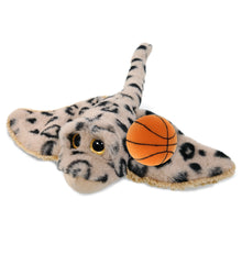 SUPER-SOFT PLUSH - GOLDEN STINGRAY WITH BASKETBALL PLUSH