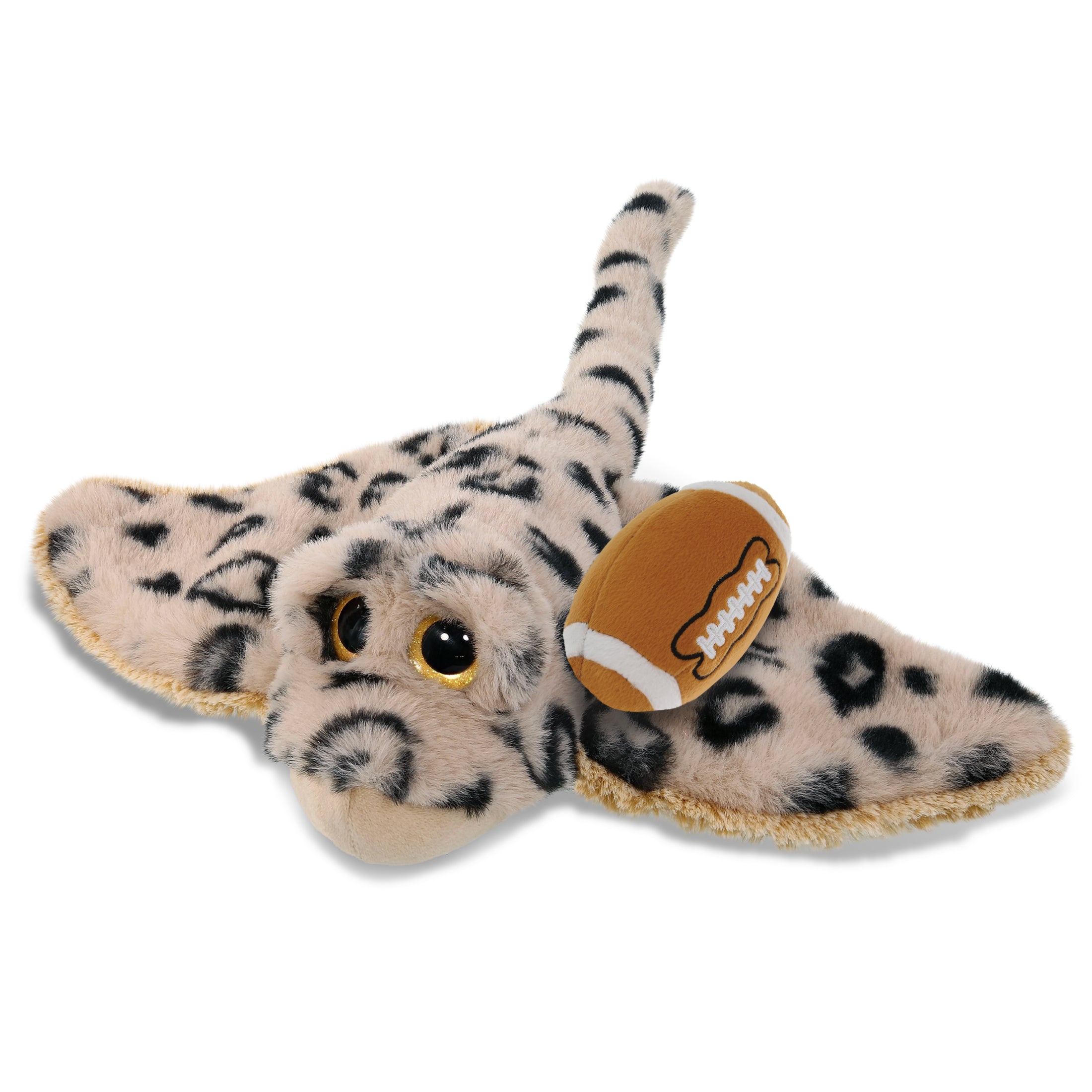 SUPER-SOFT PLUSH - GOLDEN STINGRAY WITH FOOTBALL PLUSH
