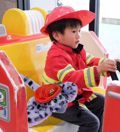 SUPER-SOFT PLUSH - PURPLE STINGRAY WITH FIREMAN DRESS UP