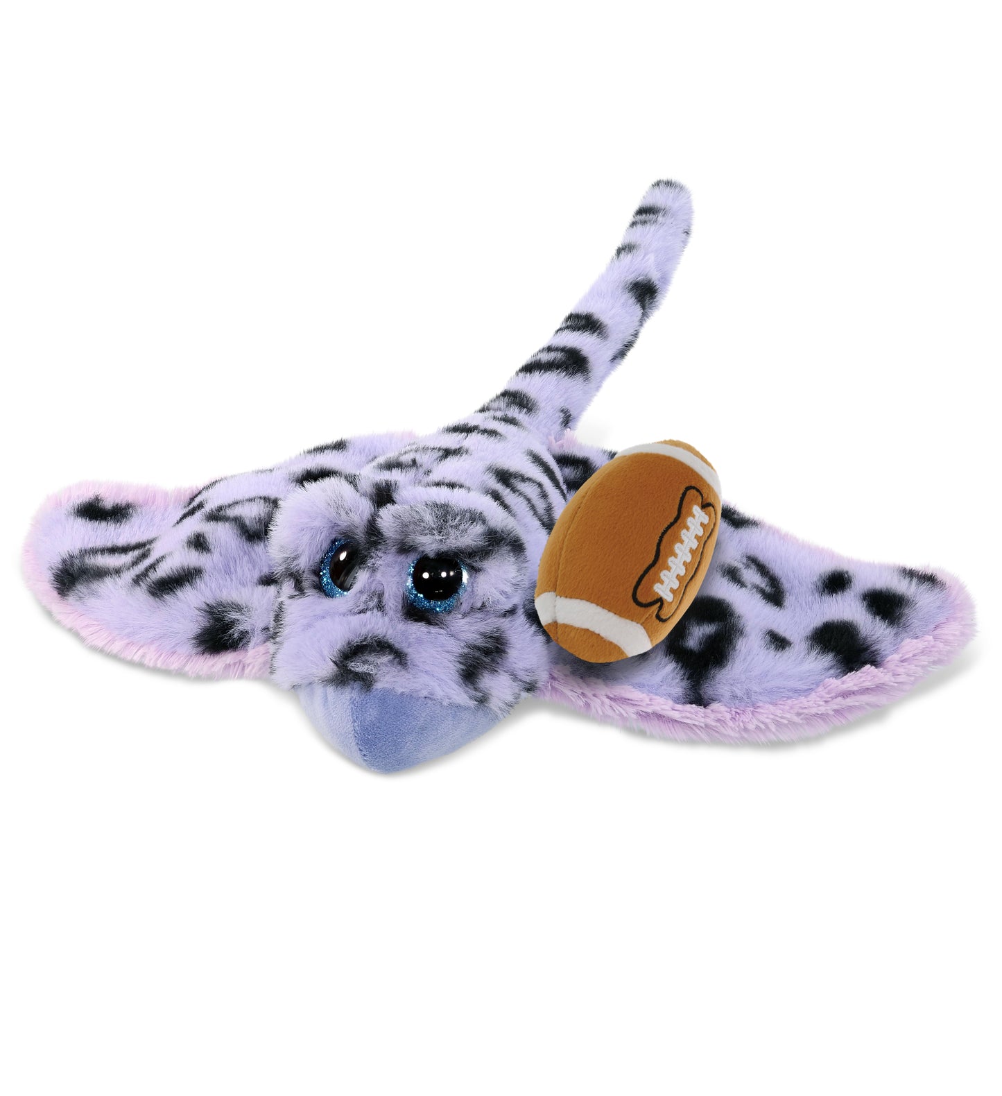 SUPER-SOFT PLUSH - PURPLE STINGRAY WITH FOOTBALL PLUSH