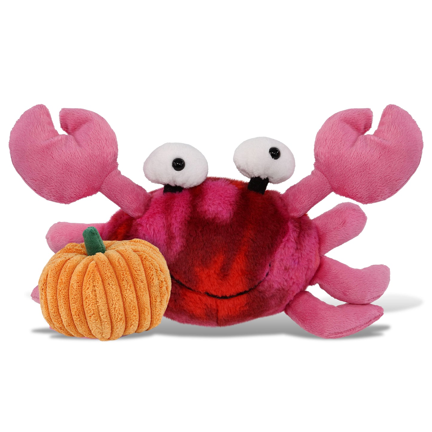 SUPER-SOFT PLUSH - PINK TIE-DYE CRAB 12" WITH PUMPKIN PLUSH