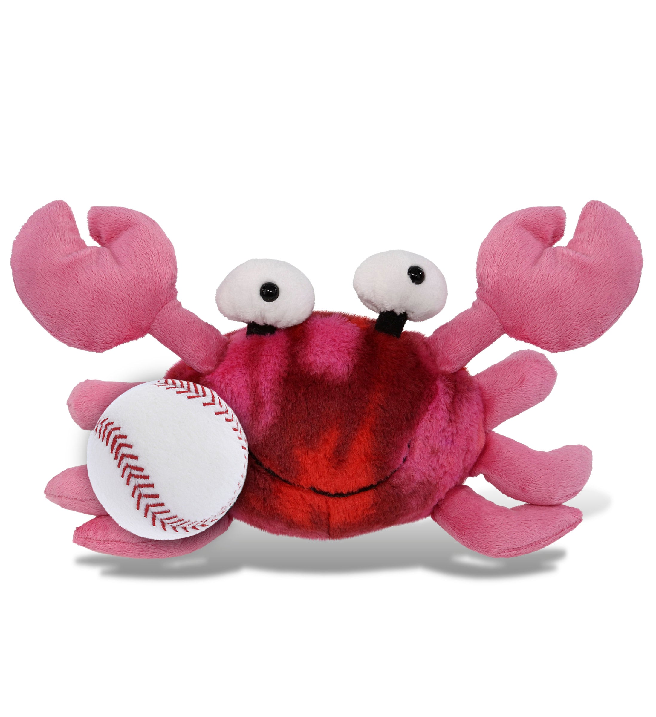 SUPER-SOFT PLUSH - PINK TIE-DYE CRAB 12" WITH BASEBALL PLUSH