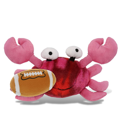 SUPER-SOFT PLUSH - PINK TIE-DYE CRAB 12" WITH FOOTBALL PLUSH