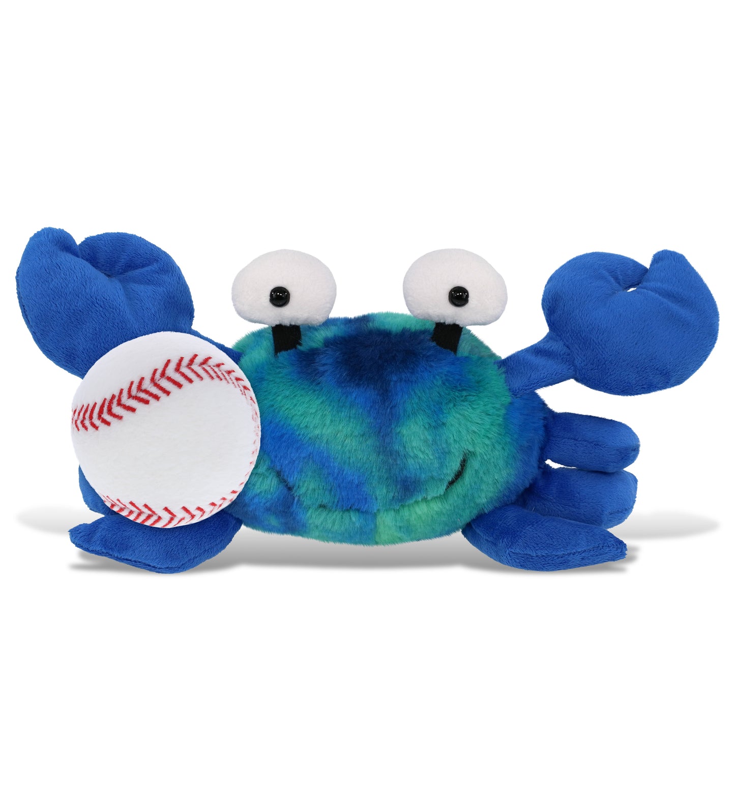 SUPER-SOFT PLUSH - BLUE TIE-DYE CRAB 12" WITH BASEBALL PLUSH