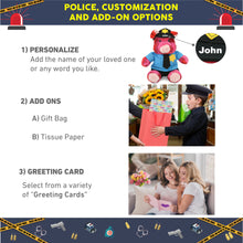 SUPER-SOFT PLUSH - PINK TIE-DYE PIG 9" WITH POLICE DRESS UP