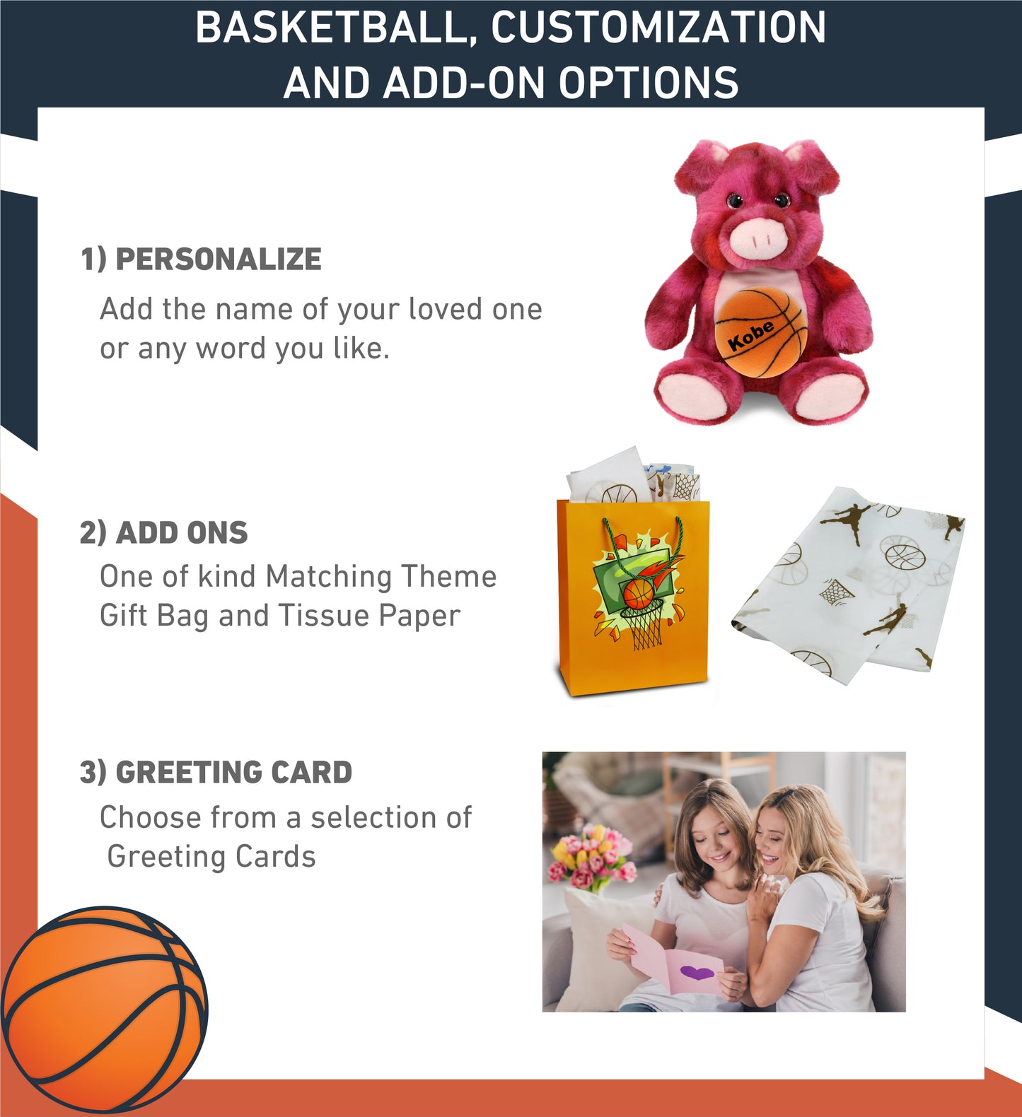 SUPER-SOFT PLUSH - PINK TIE-DYE PIG 9" WITH BASKETBALL PLUSH