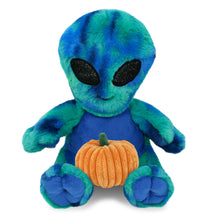 SUPER-SOFT PLUSH - BLUE TIE-DYE ALIEN 9" WITH PUMPKIN PLUSH