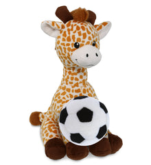 PLUSH - GIRAFFE 10" WITH SOCCER PLUSH