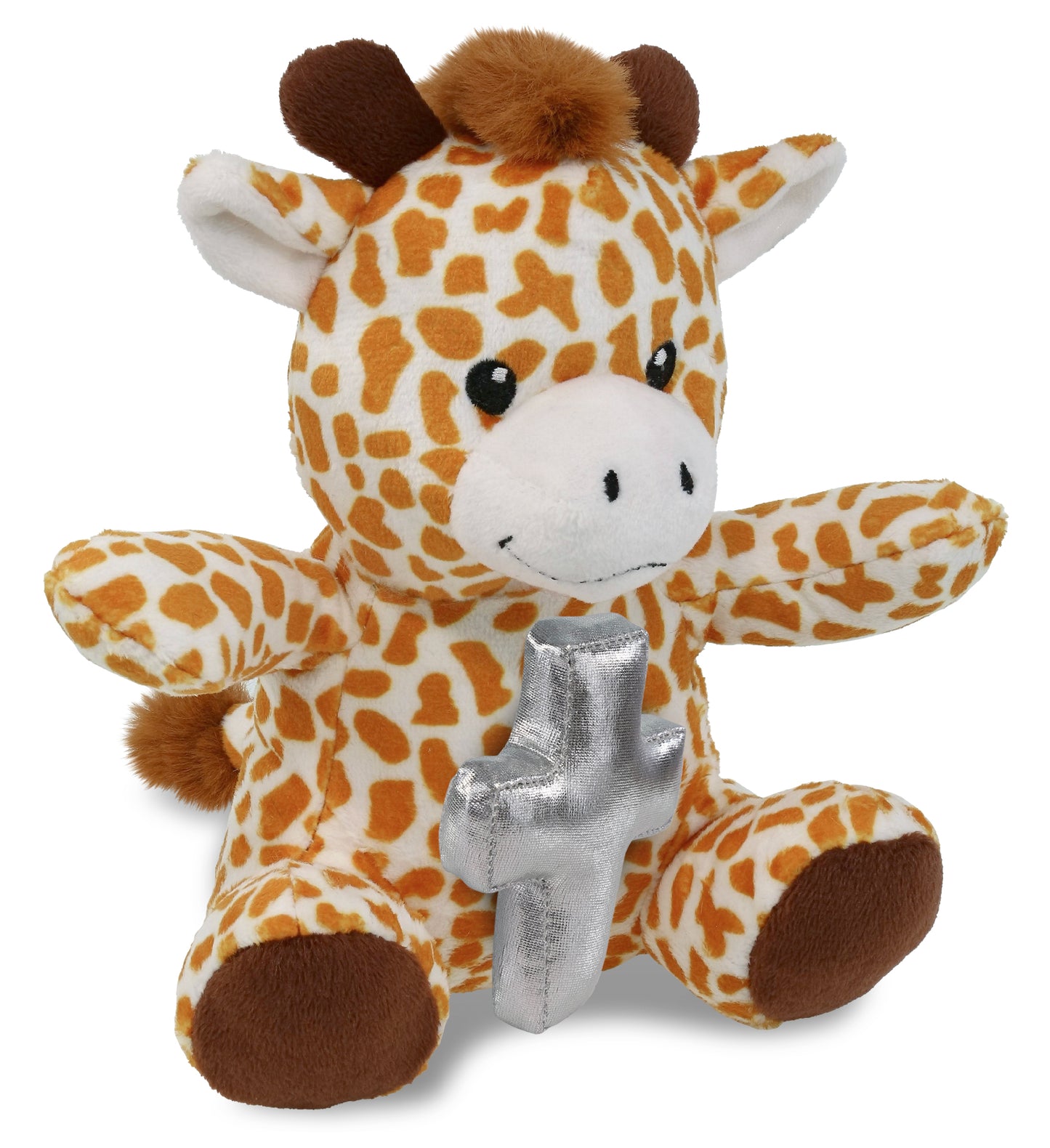 PLUSH CROSS - 6" PLUSH - GIRAFFE