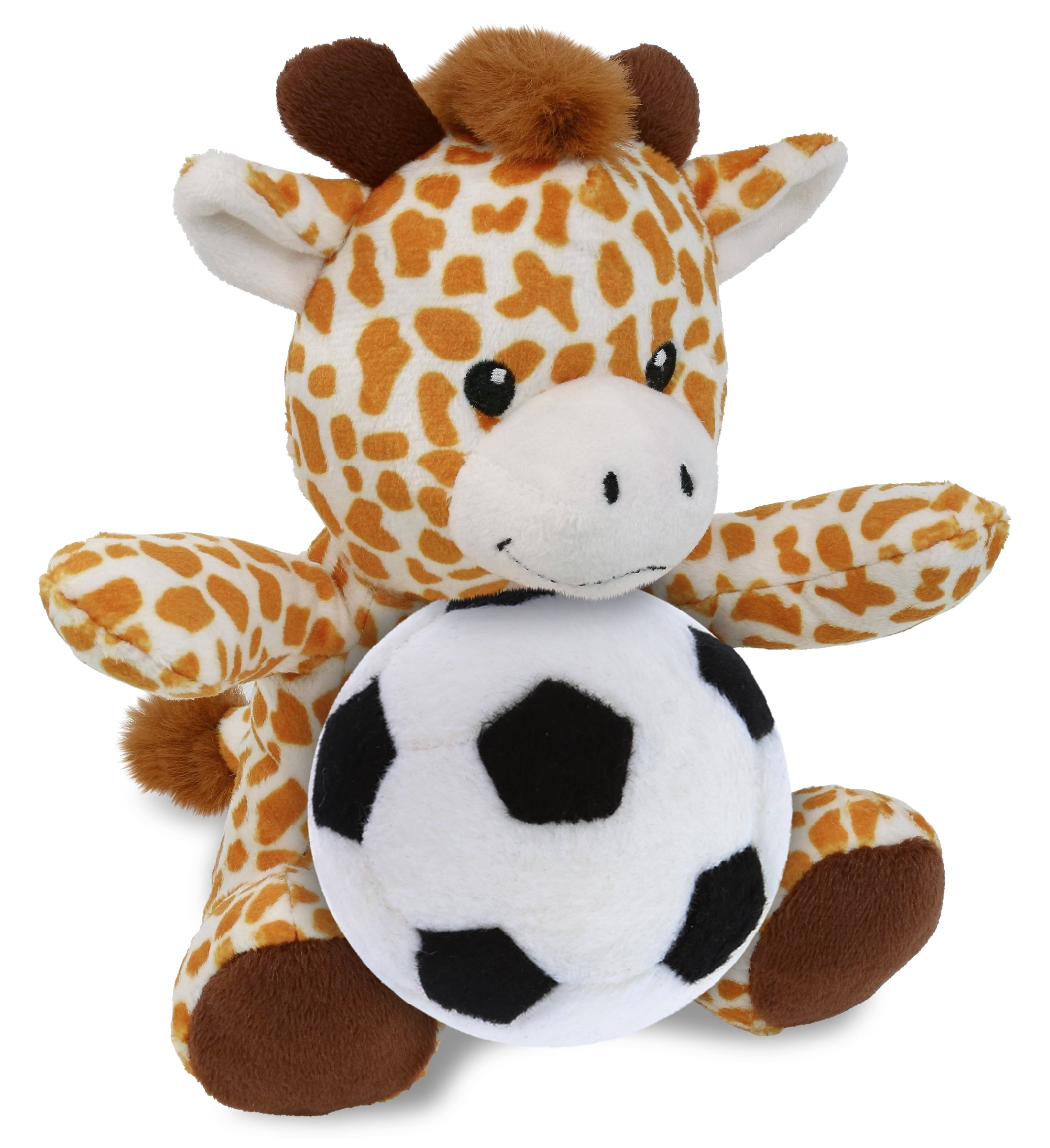 6" PLUSH - GIRAFFE WITH SOCCER PLUSH