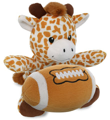 6" PLUSH - GIRAFFE WITH FOOTBALL PLUSH
