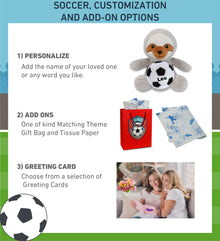 6" PLUSH - SLOTH WITH SOCCER PLUSH