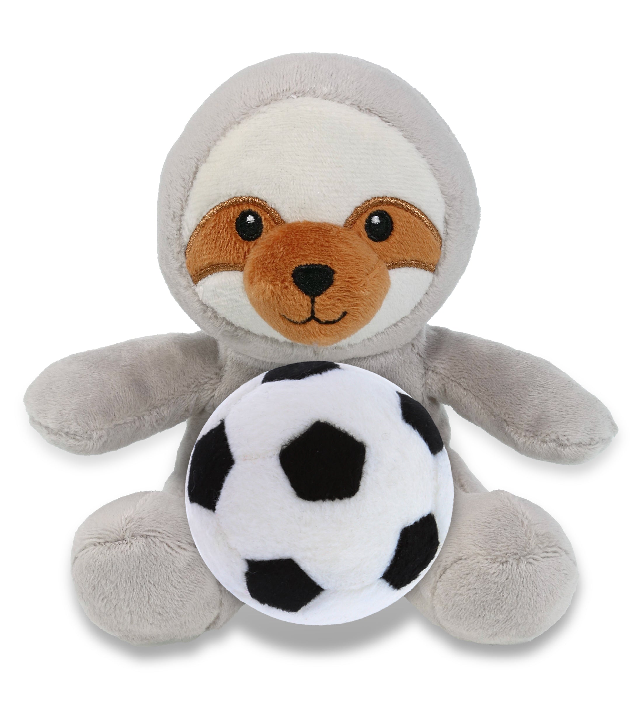 6" PLUSH - SLOTH WITH SOCCER PLUSH